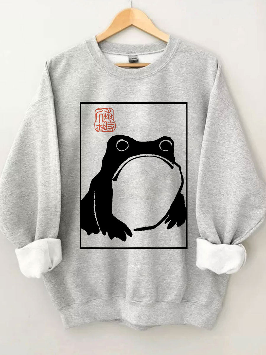 Unimpressed Frog Sweatshirt