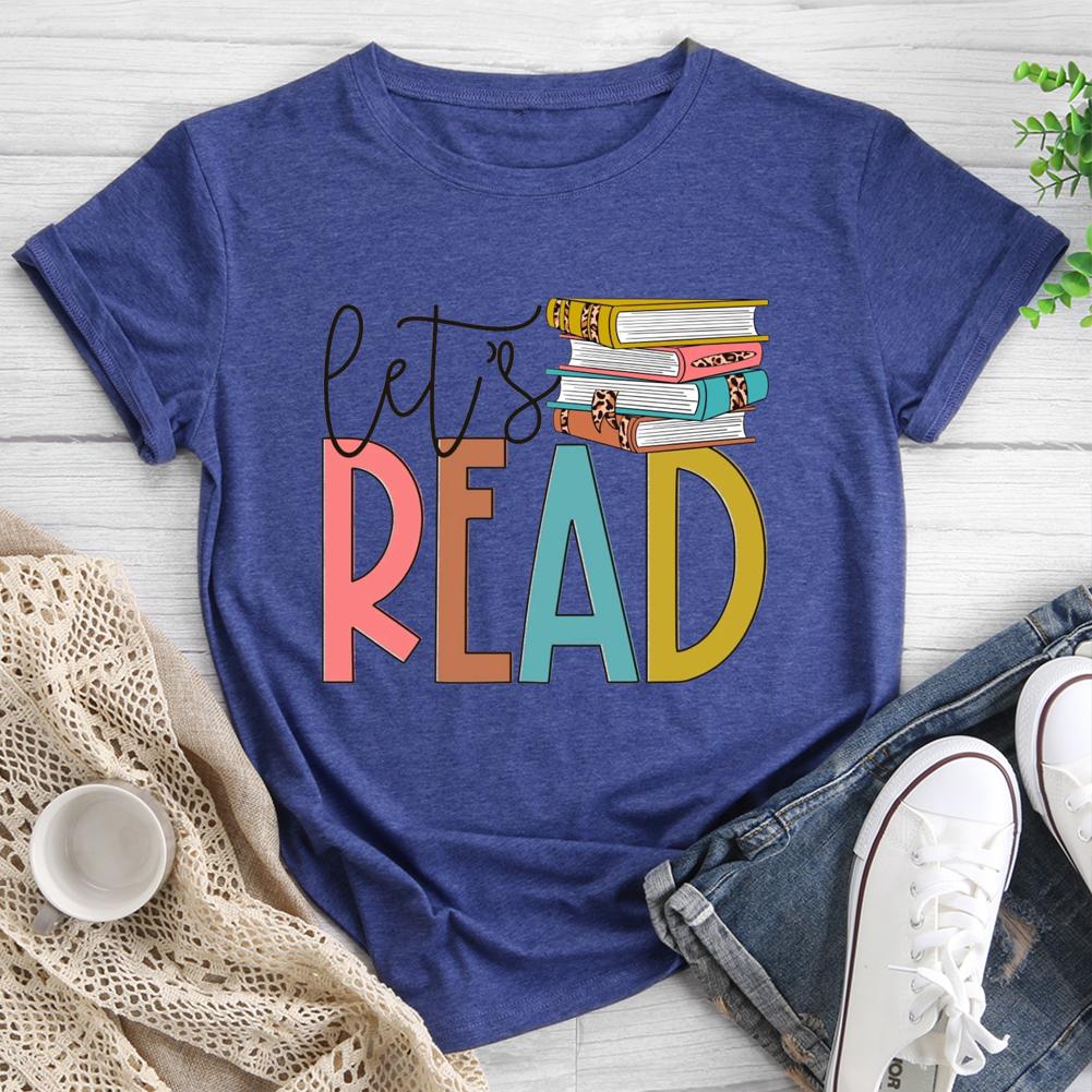 Let's Read Round Neck T-shirt