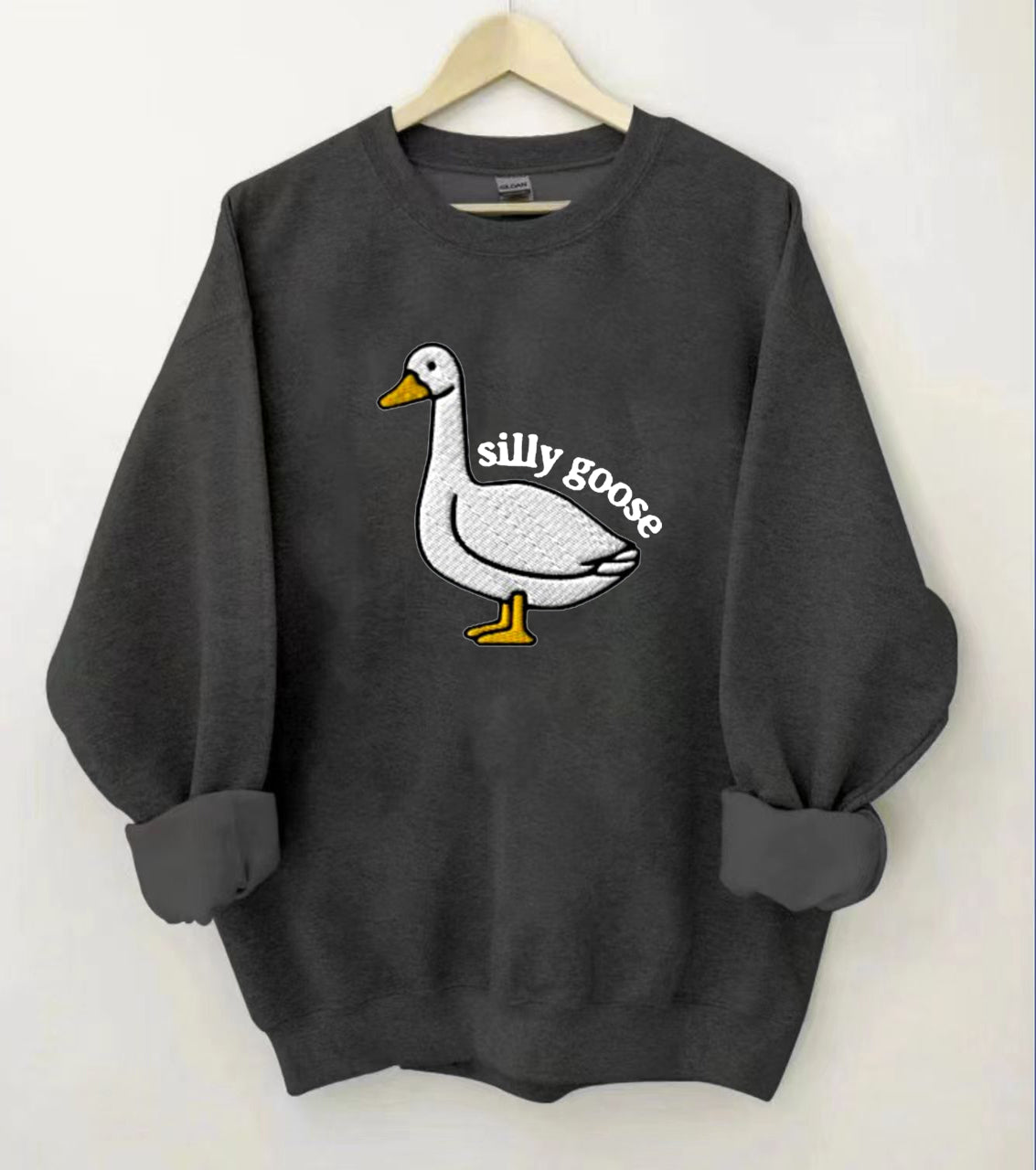 Silly Goose Print Sweatshirt