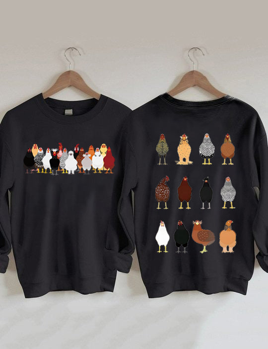 Love Chickens Sweatshirt