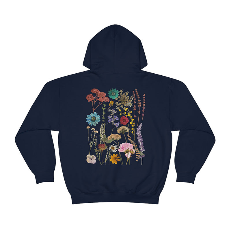 Vintage Pressed Pressed Flowers Hoodie