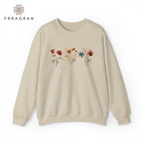 Vintage Pressed Flowers Sweatshirt