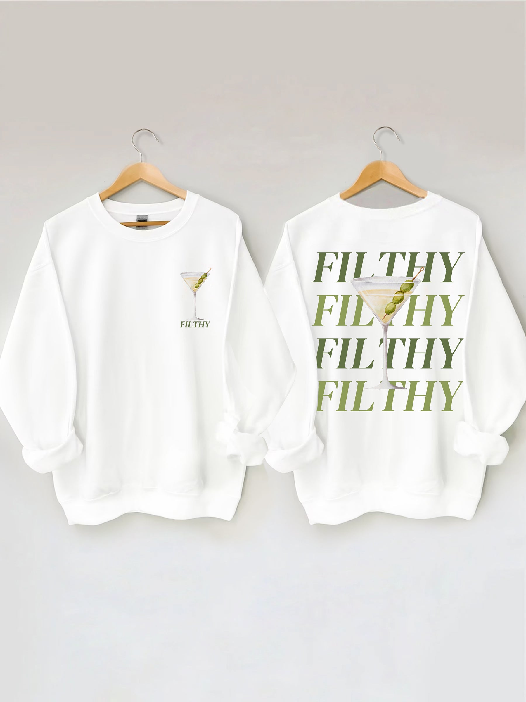 Filthy Martini Aesthetic Sweatshirt