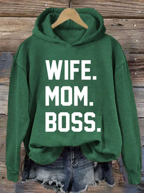 Wife Mom Boss Hoodie