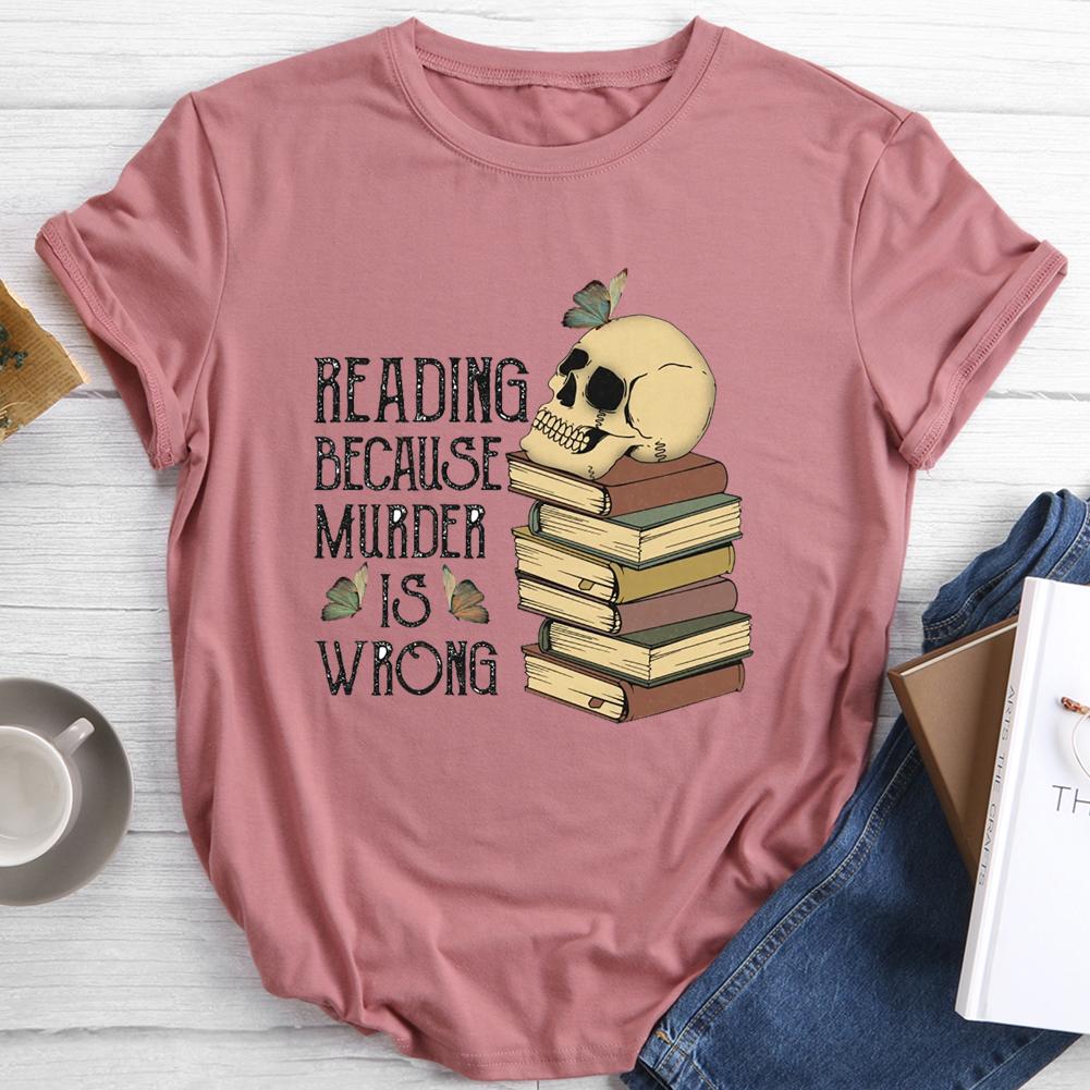 Book Lover Round Neck T-shirt