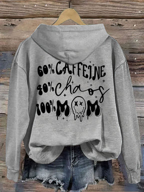 Caffeine And Chaos Mom Life Hoodie