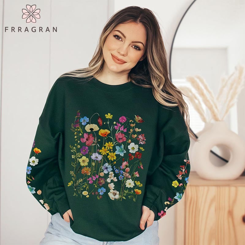 Wildflowers Nature Pullover Flower Lover Sweatshirt