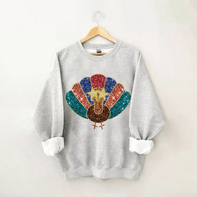 Thanksgiving Turkey Vintage Fall Sweatshirt