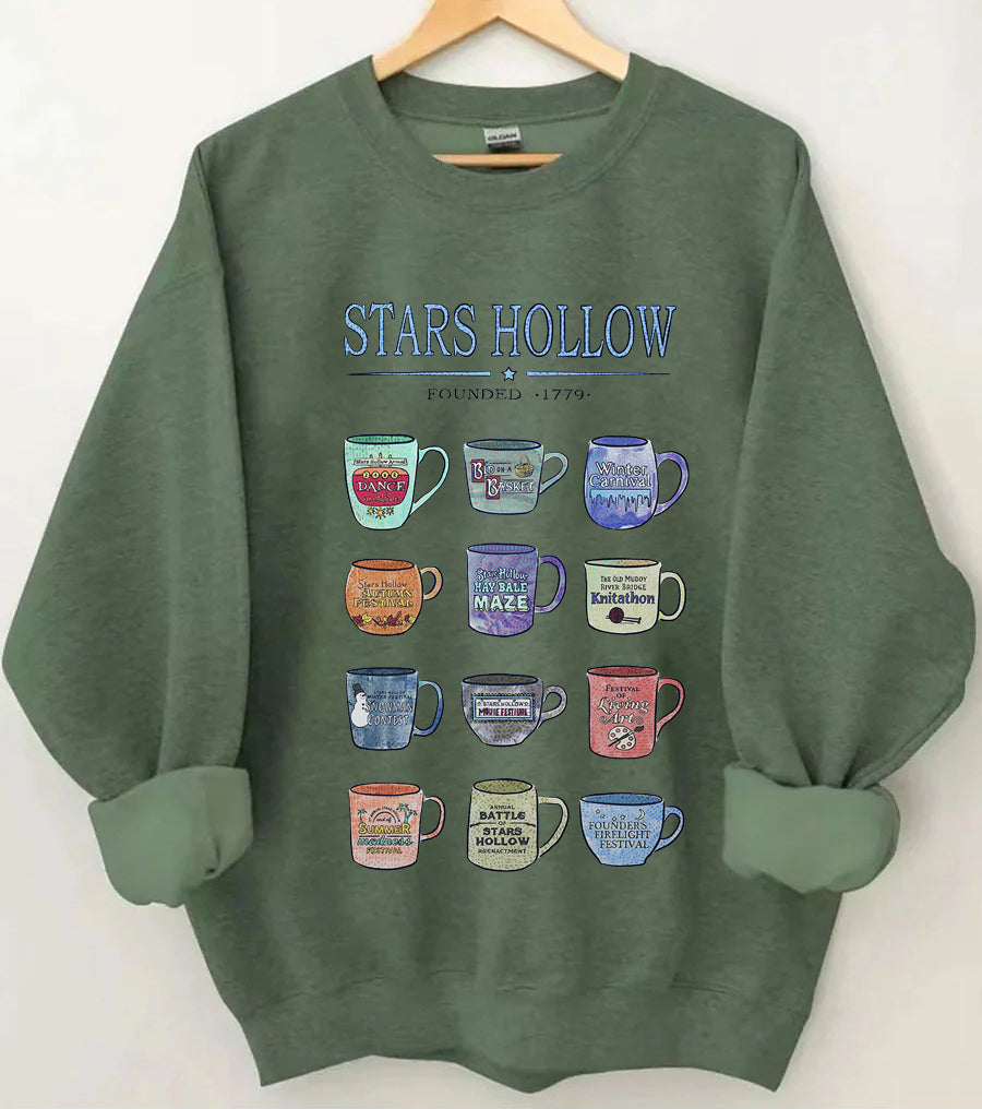 Mugs of Stars Hollow Annual Events Sweatshirt