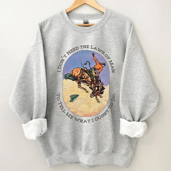 Triune God Tyler Childers print sweatshirt