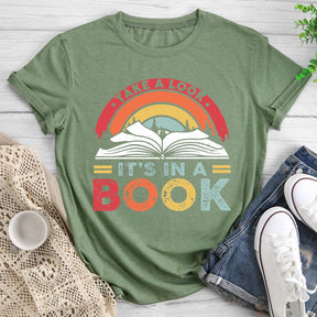 Take A Look It's In A Book Reading Round Neck T-shirt