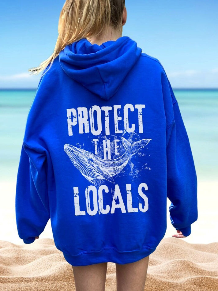 Protect The Local Whales Ocean Hoodie