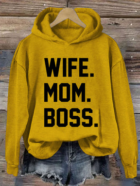 Wife Mom Boss Hoodie