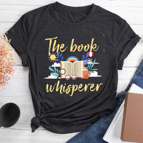 Book Whisperer Round Neck T-shirt