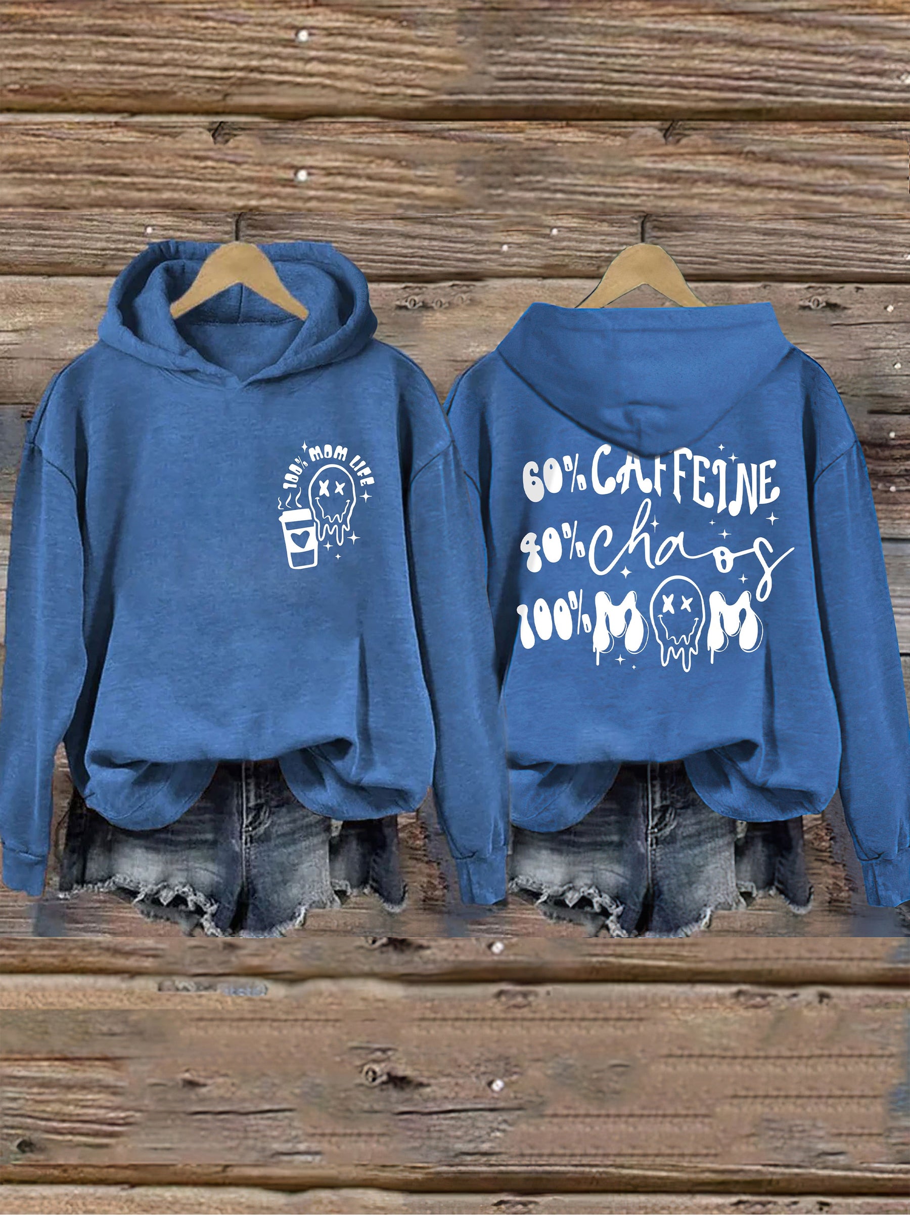 Caffeine And Chaos Mom Life Hoodie