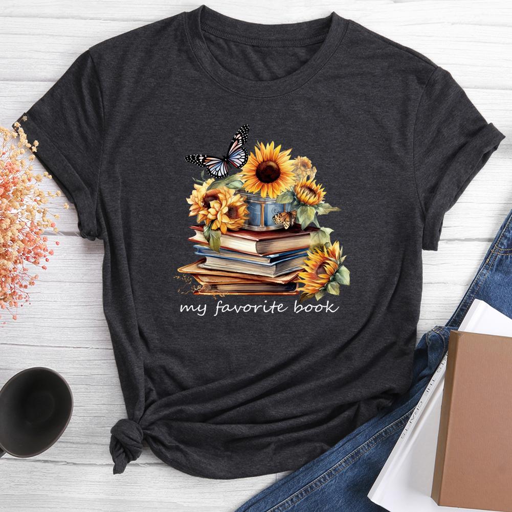 My Favorite Book Round Neck T-shirt