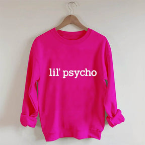 Lil' Psycho Letter Print Sweatshirt