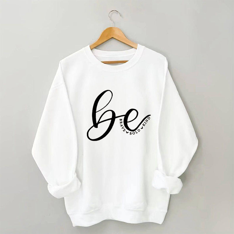 Kindness Letter Print Sweatshirt