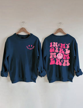 In My Girl Mom Era Cute Crewneck Sweatshirt