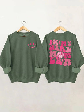 In My Girl Mom Era Cute Crewneck Sweatshirt