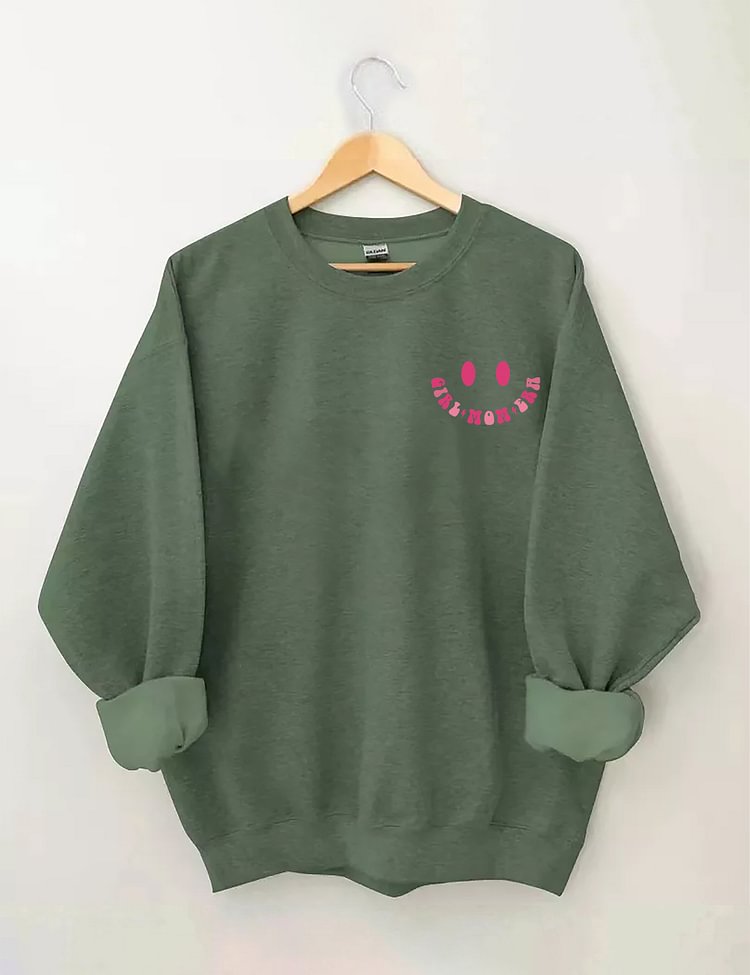 In My Girl Mom Era Cute Crewneck Sweatshirt