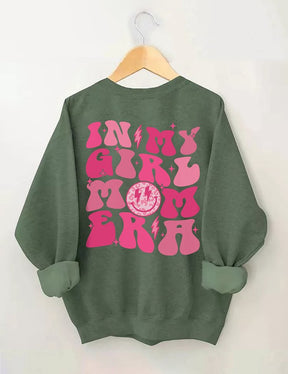 In My Girl Mom Era Cute Crewneck Sweatshirt