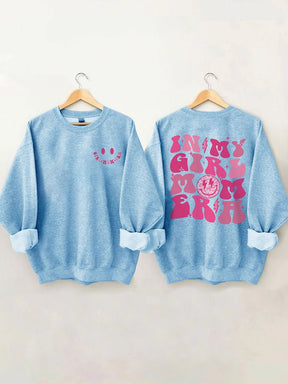 In My Girl Mom Era Cute Crewneck Sweatshirt