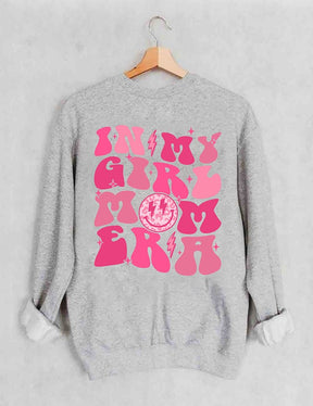 In My Girl Mom Era Cute Crewneck Sweatshirt