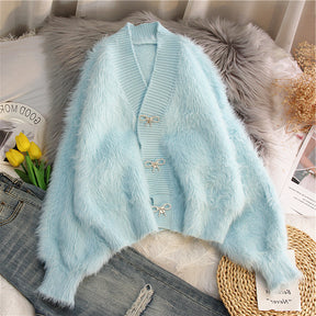 Casual V-neck Knitting Sweater