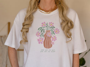 Boho Floral Vase Print T-shirt