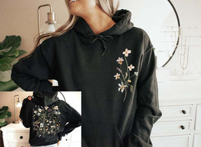 Boho Pastel Wildflowers Hoodie