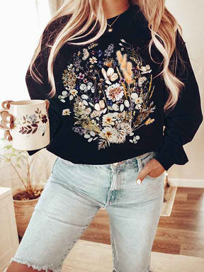 Vintage Wildflowers Crewneck Sweatshirt