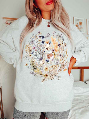 Vintage Wildflowers Crewneck Sweatshirt