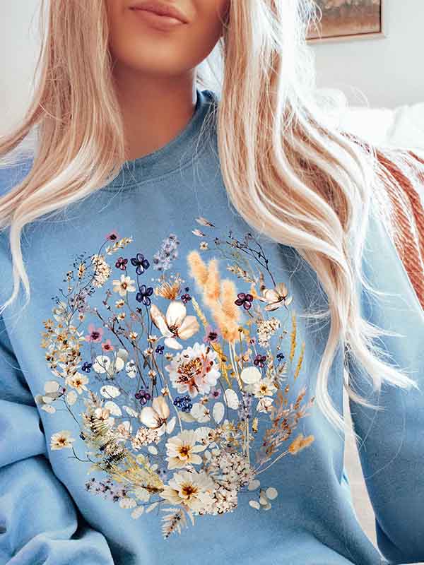 Vintage Wildflowers Crewneck Sweatshirt