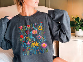 Boho Floral Sweatshirt