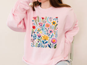 Boho Floral Sweatshirt