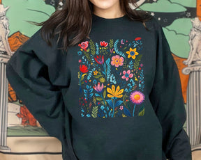 Boho Floral Sweatshirt