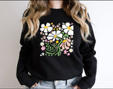 Boho Wildflowers Nature Sweatshirt