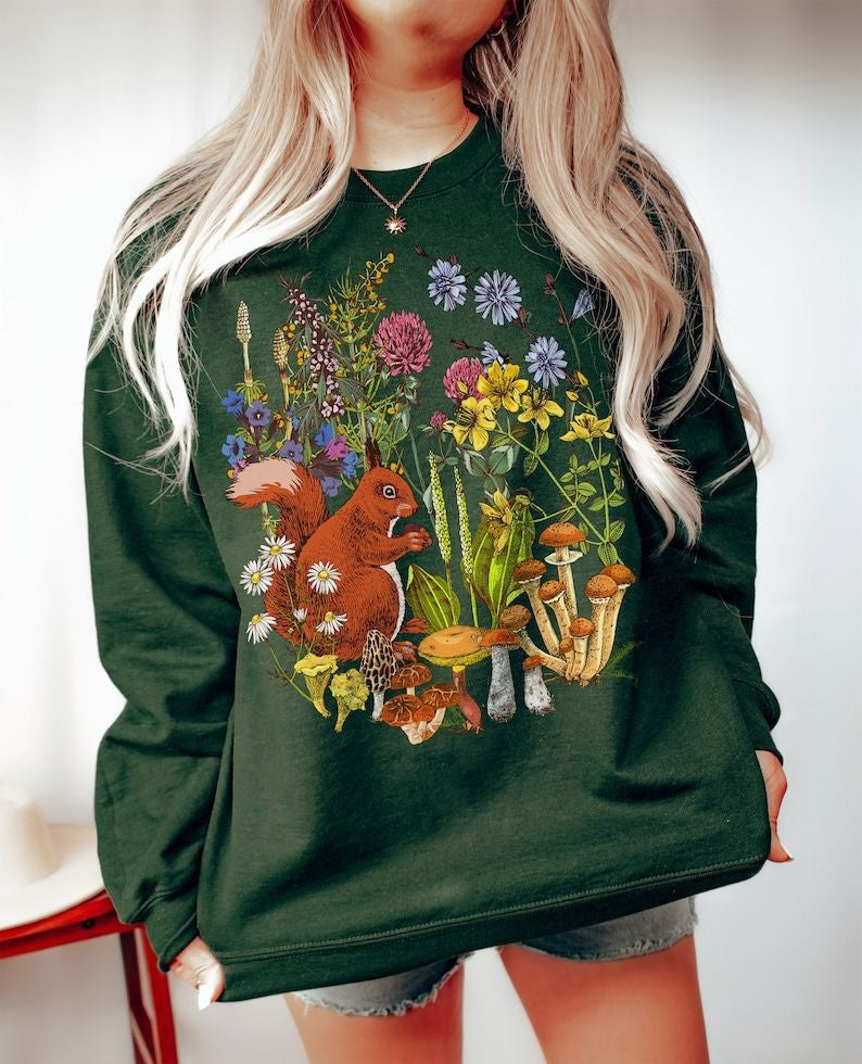 Vintage Crewneck Wildflowers Sweatshirt