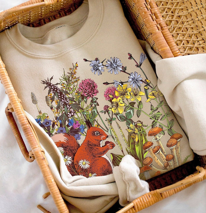 Vintage Crewneck Wildflowers Sweatshirt