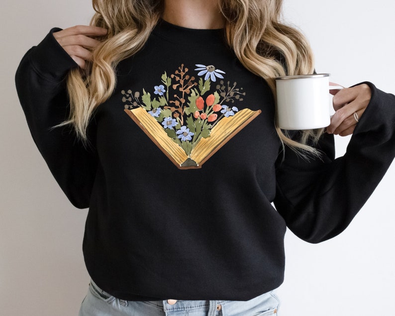 Wildflowers Book Sweatshirt