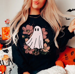 Vintage Floral Ghost Sweatshirt