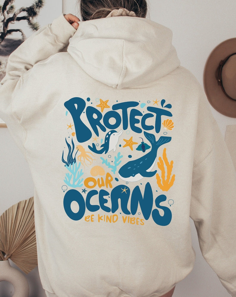 Protect Our Oceans Casual Hoodie