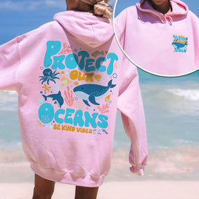 Protect Our Oceans Aesthetic Hoodie