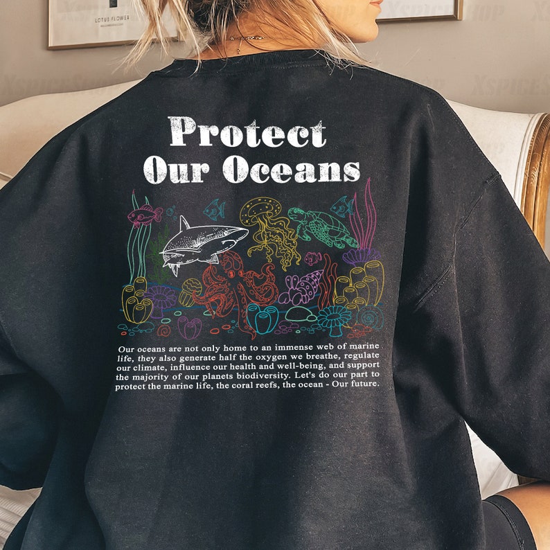 Protect Our Oceans Surfing Sweatshirt