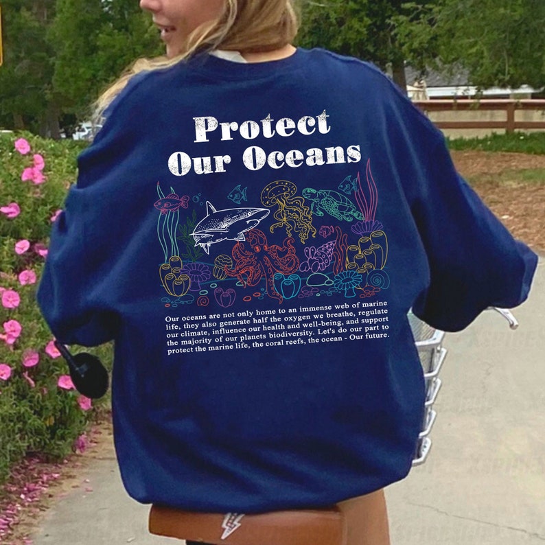 Protect Our Oceans Surfing Sweatshirt