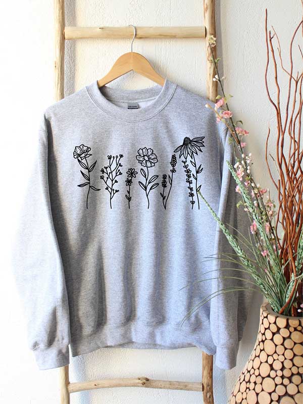 Flower Crewneck Sweatshirt