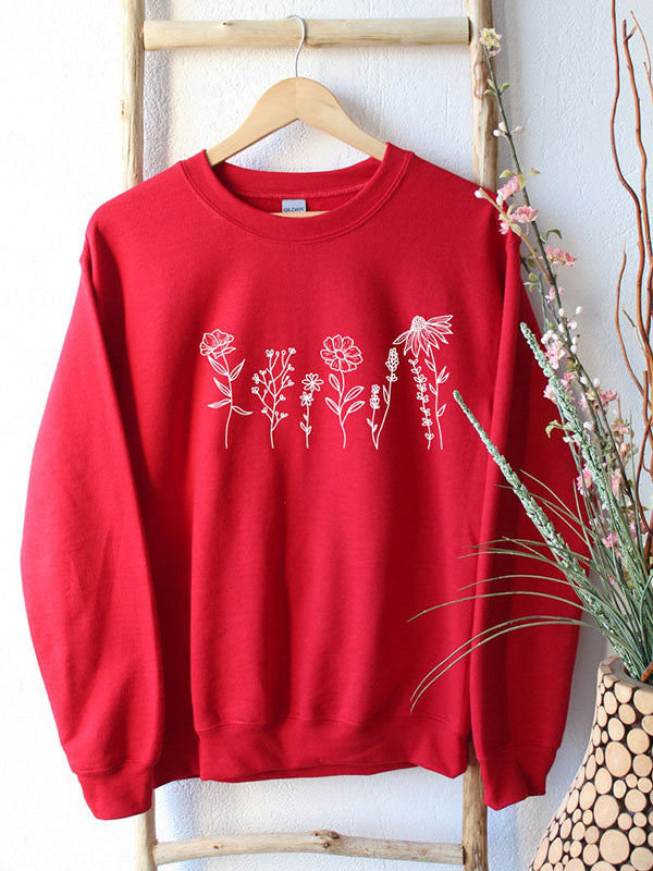 Flower Crewneck Sweatshirt