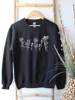 Flower Crewneck Sweatshirt