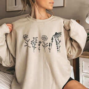 Flower Crewneck Sweatshirt